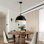 Luminaire suspendu industriel moderne avec fil de suspension réglable, finition, adapté pour îlot de cuisine, salle à manger, chambre à coucher et salon