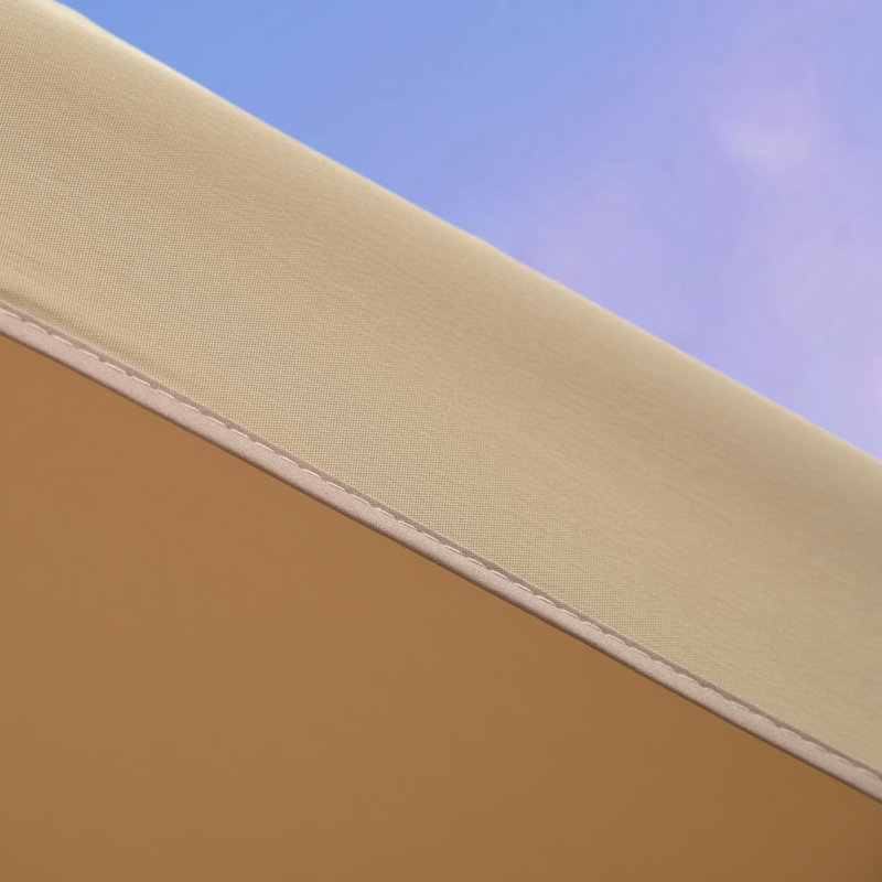  Balancelle de véranda avec auvent inclinable réglable à 3 places avec support et balancelle en acier Meatl, Beige