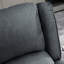 Fauteuil inclinable gris anthracite - Poche latérale chauffante, inclinable et chauffante en lin respirant