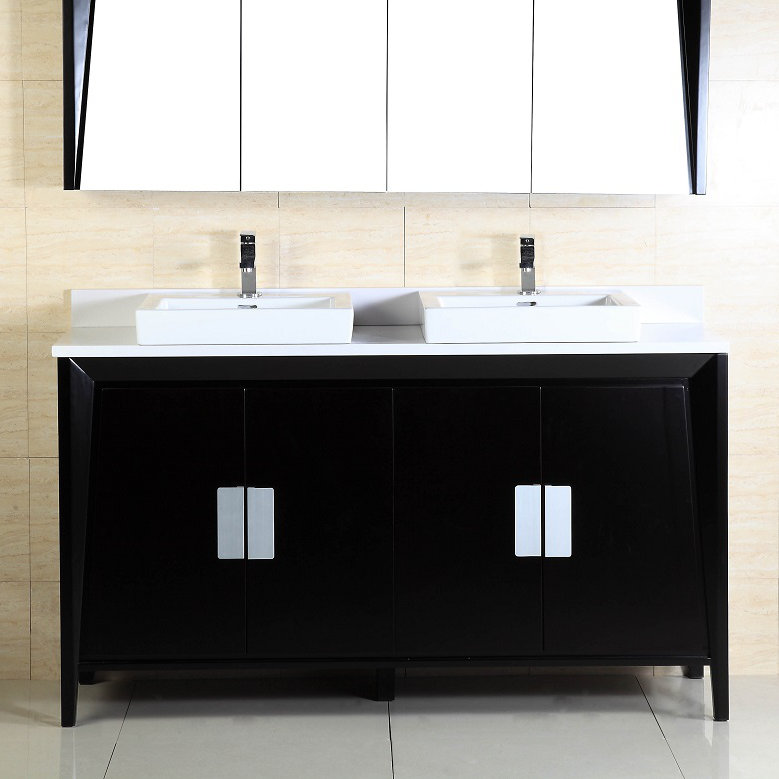 Meuble-lavabo double lavabo 60 po Macmillan