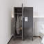 Casier 1 porte en métal à une porte avec style rétro, grande capacité et ventilation pour divers besoins de rangement-139987473