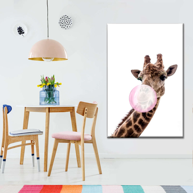 Girafe à bulles, H 51 po x l 34 po x P 1,25 po
