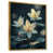 Toile avec cadre flottant or