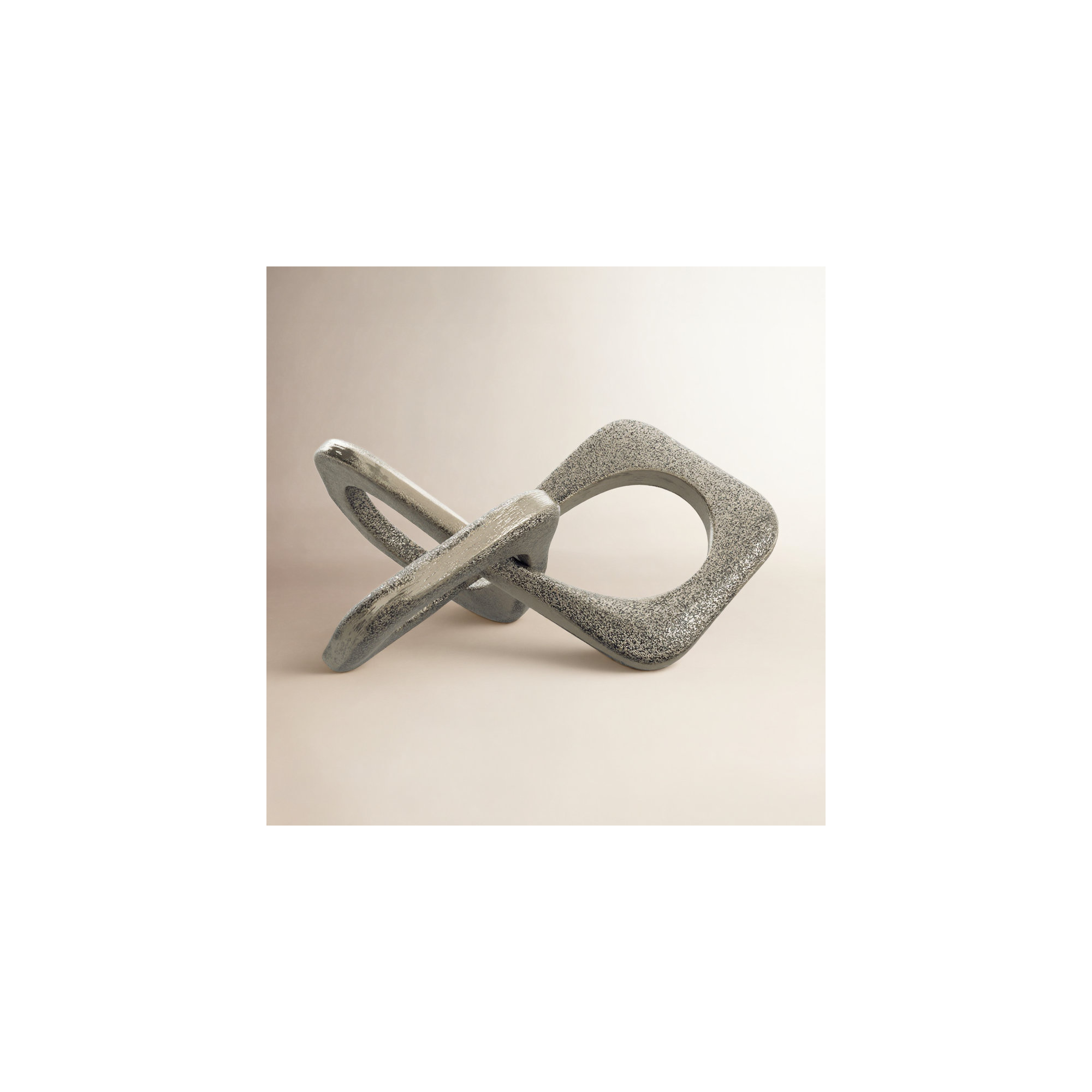Wyeth Abstract Metal Sculpture, Silver