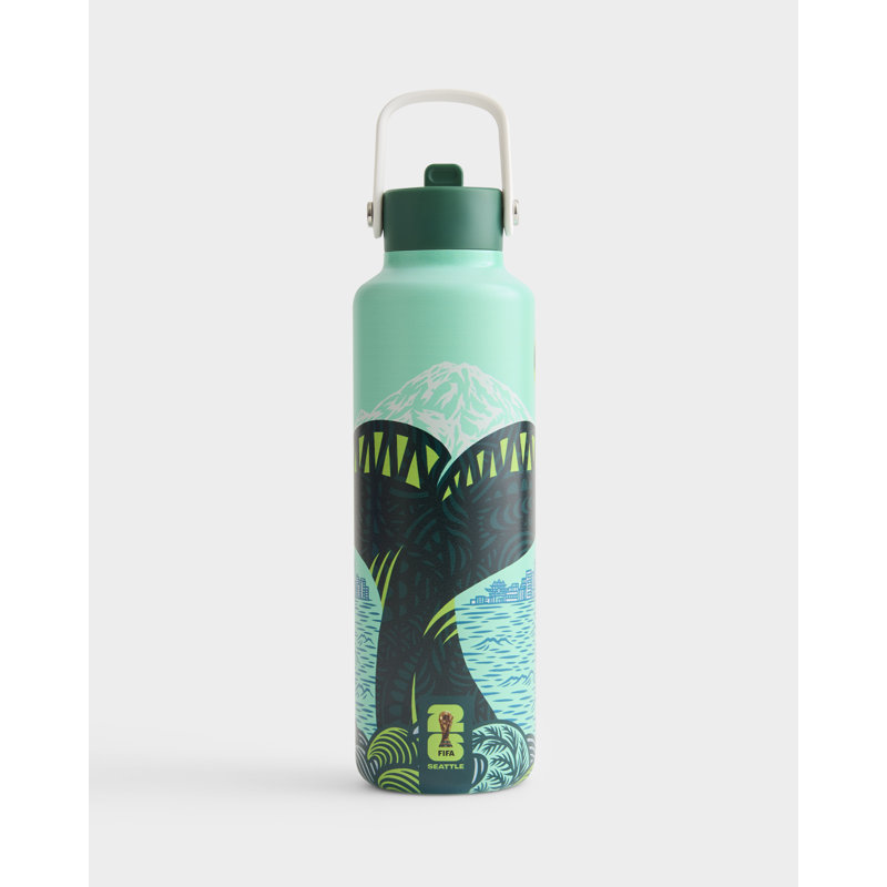 Bouteille d'eau en acier inoxydable Performance Drib 24 oz avec couvercle en paille silencieux et étanche - Édition 2026 de la Coupe du Monde de la Fifa