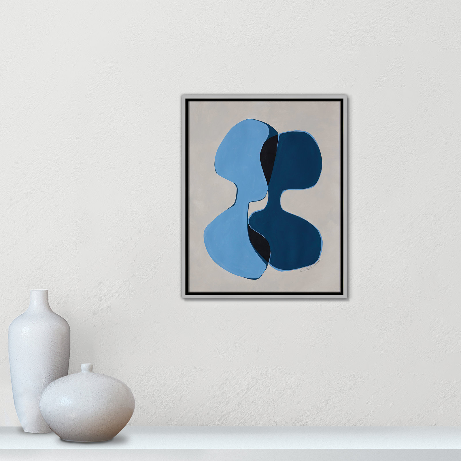 In Unity Collection "In Unity I" Print, 21.5" H x 17.5" W x 2" D, Silver Framed