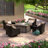 Fionnula 5 Piece Rattan Multiple Chairs Seating Group With Sunbrella Cushion Covers-26579256