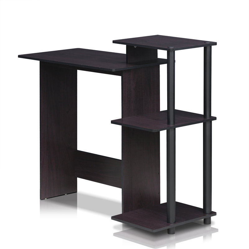 Brytni Computer Desk, Dark Walnut/Black