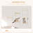 Pawhut 6-Pc Modern Cat Wall Shelves For Indoor Cats, Height Adjustable Jumping Platforms & Cat Hammock, Cat Shelves And Perches For Wall-Mounted Cat Tree, Cat Climbing Shelf Set