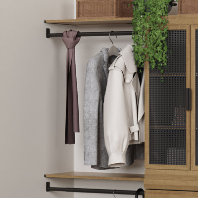 Mosaics Expandable Hang Rod and Top Shelf Kit