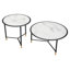 Tables basses Davis blanc et noir