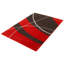 Tapis abstrait rouge / crème / brun foncé Saliha-1389864982