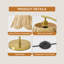 Lampe sur pied avec abat-jour en rotin Boho