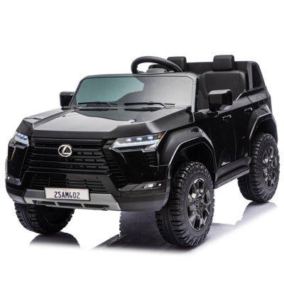 Lexus GX550 24V 2-Seater  Ride On Car W/ PC 2.4G, High Chassis And Anti-Slip Grip Wheels, Four-Wheel Suspension, LED Light, Bluetooth&MP3 Music, Speed Up To 3.73 MPH For  Aged 3-6