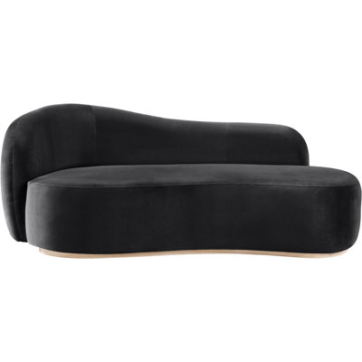 Gustavo Velvet Upholstered Chaise