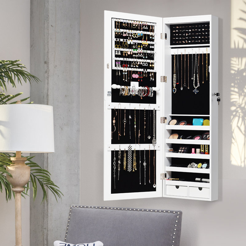 Armoire à bijoux avec miroir Yaqub