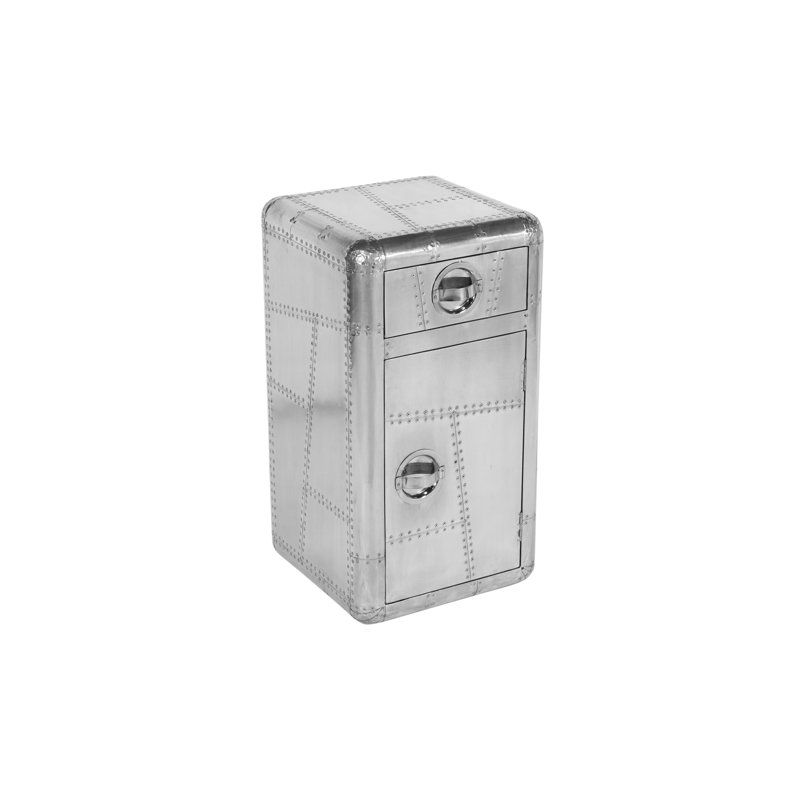 Fixbrood End Table with Storage, 25" H x 16" W x 16" D