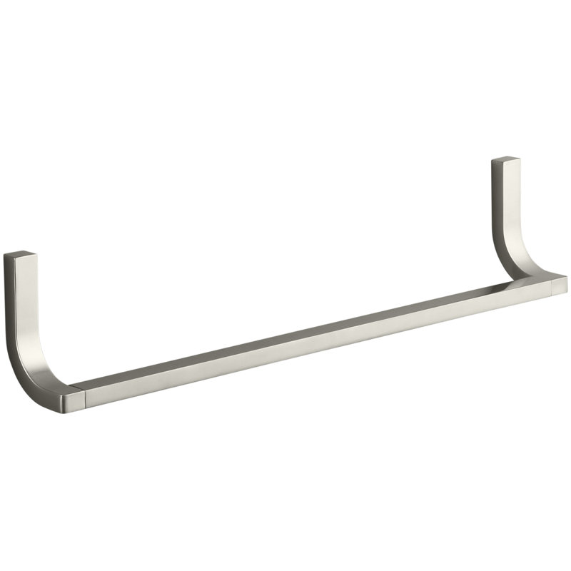 Loure® 24" Wall Mounted Towel Bar, 18"W, Vibrant Brushed Nickel