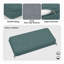 Coussin de banc sur mesure de 3 pouces de hauteur avec passepoil double et 2 attaches pour meubles de patio-934748097-934748098