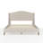 Martha Stewart Amelia Upholstered Platform Bed With Curved Headboard-97967493-97967494