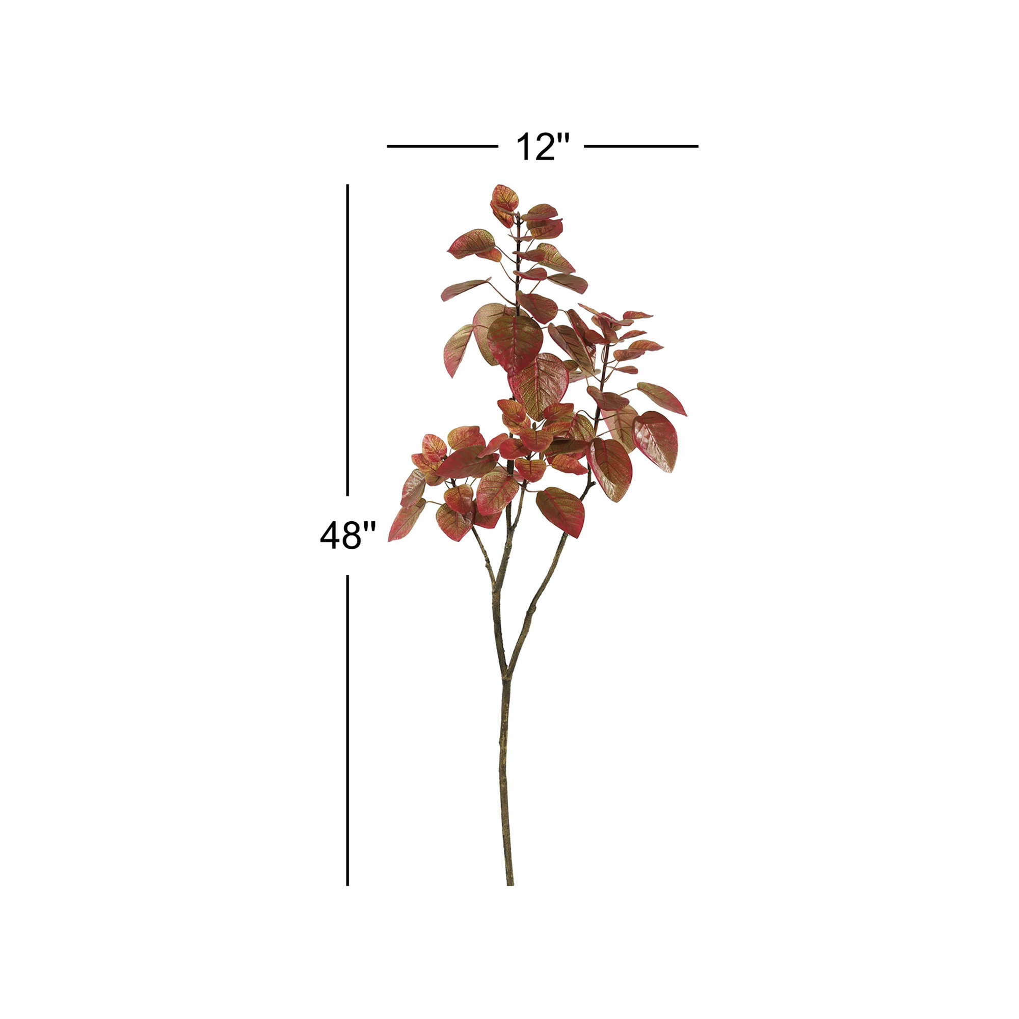 Artificial 4' Cotinus Coggygria Branch, Red