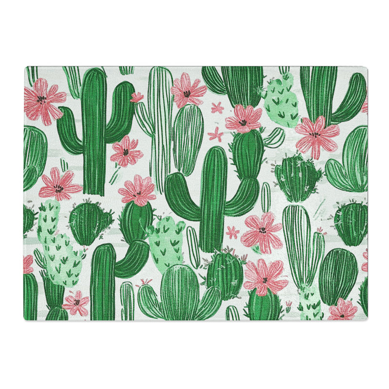 Cactus Art Vol.5  Glass Chopping Board