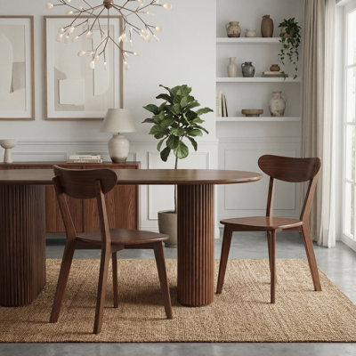 BFY Solid Wood Wing Back Side Chair