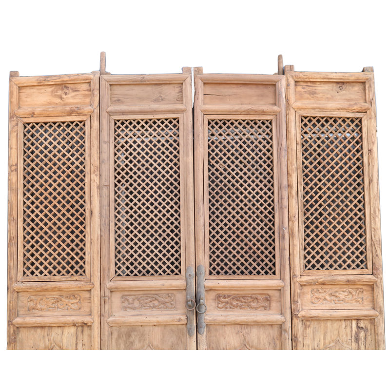 Portes moustiquaires pliantes en pin brut