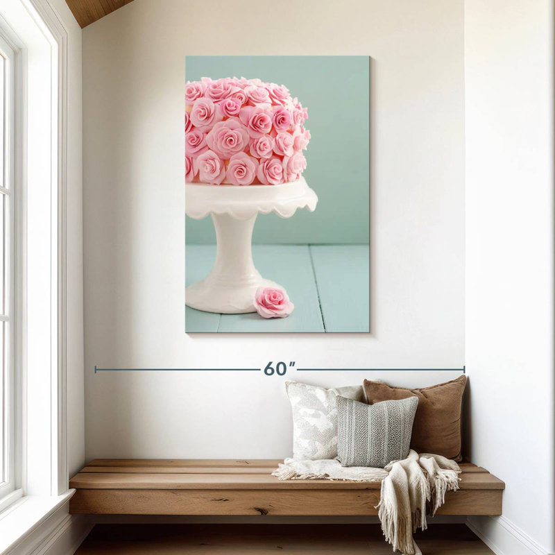 Yarlin Rose Birthday Cake, 45" H x 30" W