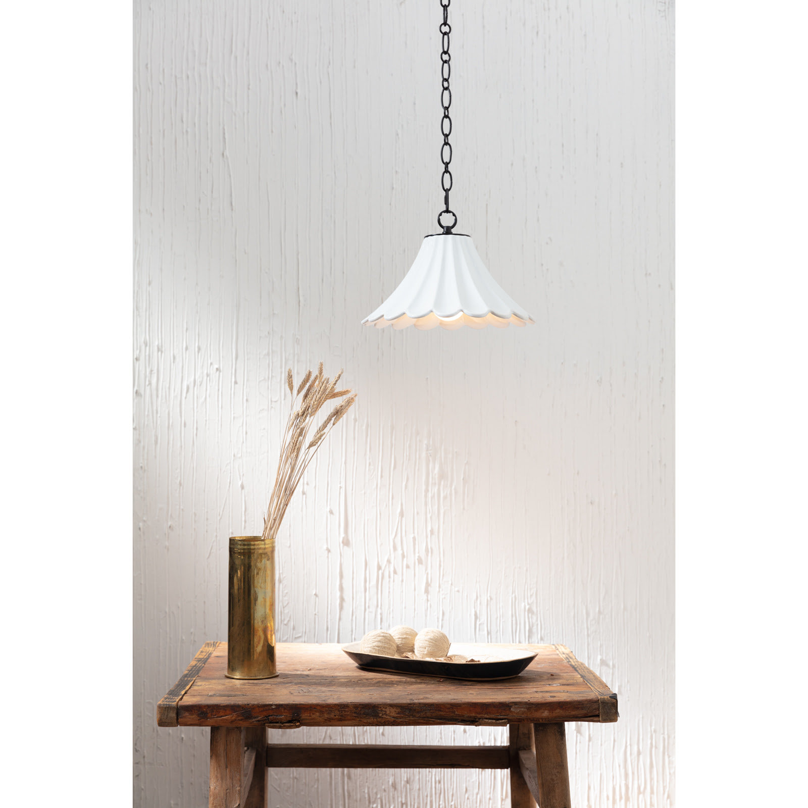 Cally Dimmable Single Light Pendant, 12" H x 12" W x 12" D