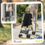 Foldable Dog Stroller with Mesh Windows for Mini Dogs-124409026