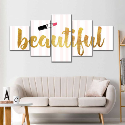 Belle typographie 5 pièces