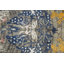 Tapis oriental abstrait à motif végétal à teinture abstraite noué à la main 8 x 11