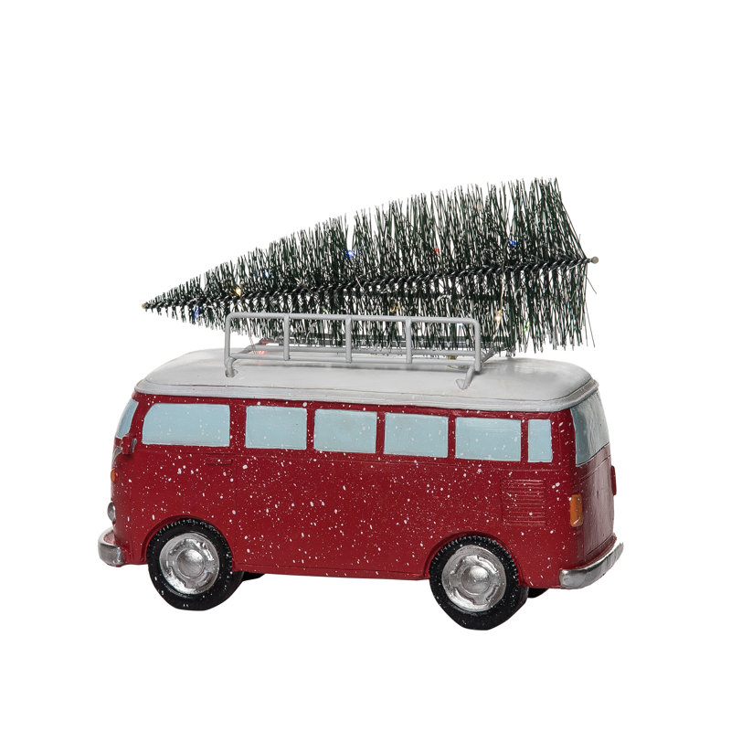 Décoration de Noël rétro en résine 9,5 po