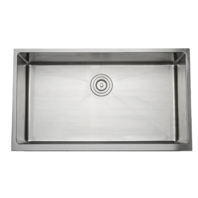 Chef's Series 33'' L Farmhouse / Apron Single Bowl Stainless Steel Kitchen Sink