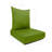 Seat Cushion With Zipper Closure And Separated Back Cushion, With White Polyester Padded Fill.-1046744227