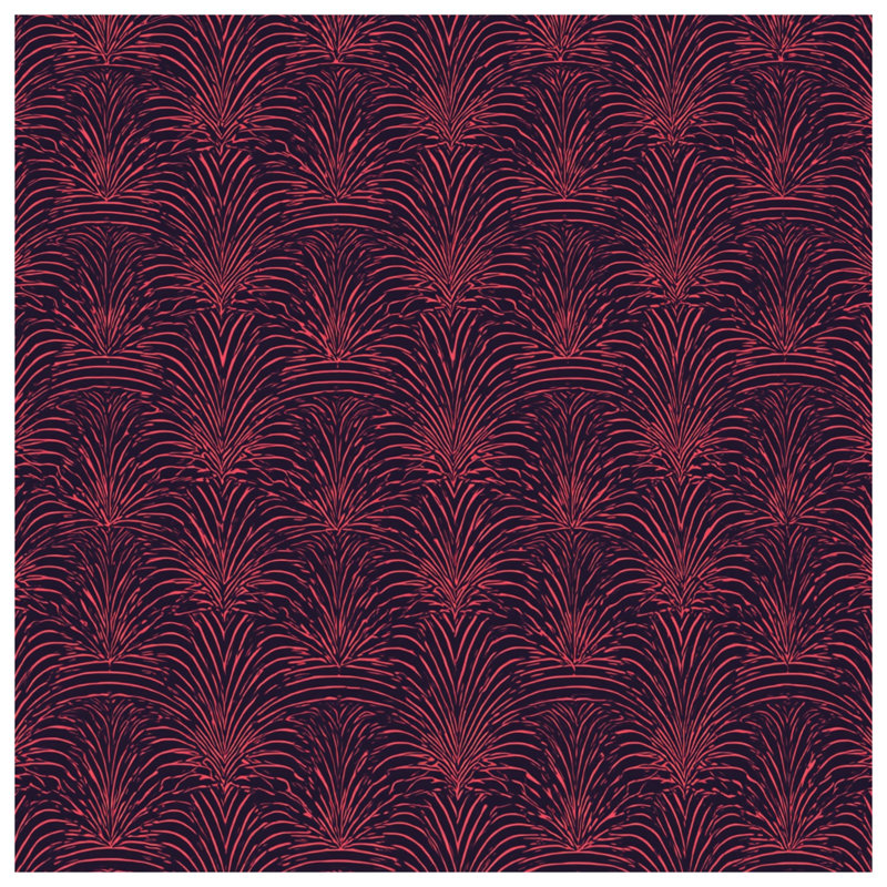 Coussins décoratifs à motif de feuille de palmier rose, 14 X 14 pouces