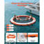 Quai flottant gonflable, plateforme de quai gonflable de 10 pi, tapis gonflable antidérapant avec sac de transport portable et échelle détachable, plate-forme flottante flottante pour la plage de l'océan, orange