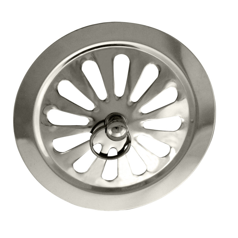 Overflow Strainer and Screw/Stopper in Polished Chrome