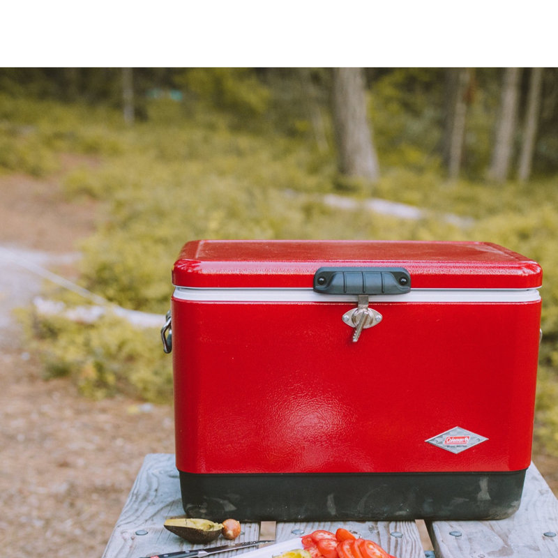 Retro Red 54-Quart Steel Belted Insulated Cooler