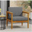 Fauteuil club en bois