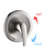 Brushed Nickel Shower Outfit With 59" Hose & Rain - Extended Reach Bath Stainless Steel System 5 Spray Patterns Swivel Spout Relaxing Experience