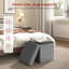 37.5cm Wide Square Solid Colour Ottoman with Storage-61727584