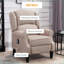 Fauteuils inclinables avec massage et amp; Fonction de chauffage, télécommande | Tissu en lin | Beige-682471119