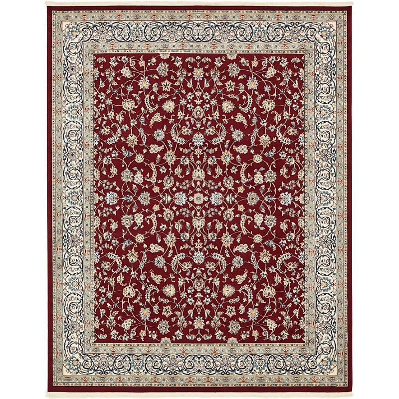 Jackson Oriental Indoor Rug, Rectangle 7'10" x 10', Burgundy
