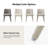  Verity Modern Upholstered Dining Chair with Ergonomic Design Set of 2-824835238