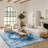 Burnie Oriental Blue/Ivory Area Rug-1435954383