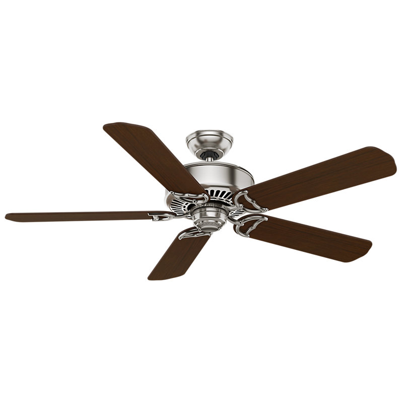 54" Panama Ceiling Fan And Handheld Remote, Brushed Nickel