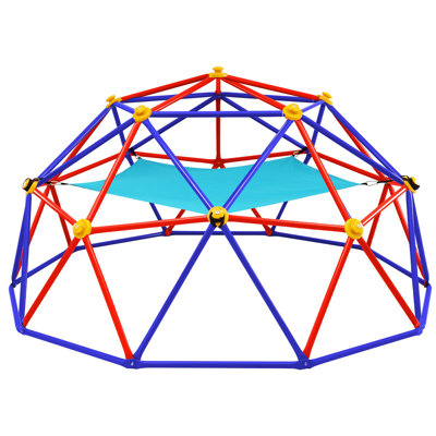 Zupapa 10FT Climbing Dome with Hammock for Kids 3 to10 Outdoor Play, Supports up to 1000lbs Jungle Gym