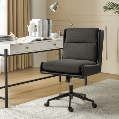Bealer Faux Leather Reclining Office Chair with Removable Cover